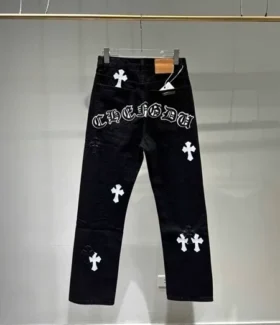 Blugi Chrome Hearts Black White Label