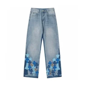 Blugi Chrome Hearts Criss Cross Bootcut