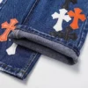 Blugi din denim Chrome Hearts Blue Cross