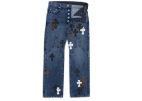 Blugi Lemandik cu picior drept și Cross Patch
