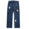 Blugi Lemandik cu picior drept și Cross Patch
