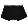 Boxeri din bumbac negru cu jacquard alb-negru