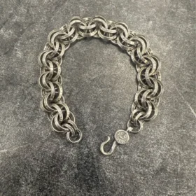 Brățăria cu inel dublu B Chrome Hearts 