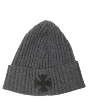 Căciulă din cașmir cu Cross Patch Chrome Hearts Plus