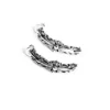 Double Floral Cross Hoop Earring Double Floral Cross Hoop Earring