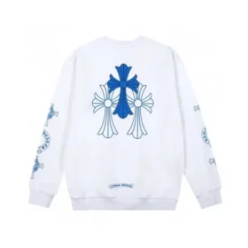 hanorac cu guler rotund i logo albastru chrome hearts 1 280x280 - Hanorac cu guler rotund și logo albastru Chrome Hearts