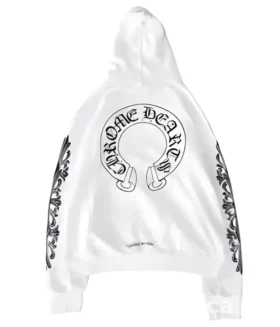 Hanorace Chrome Hearts cu fermoar și cruce