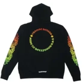 Hanorace Chrome Hearts cu mâneci florale și efect de degrade