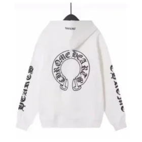 Hanorace Chrome Hearts de culoare crem