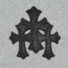 Hanorace Chrome Hearts Triple Leather Cross Zip up