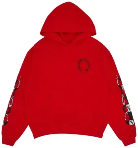 Hanorace Chrome Hearts X Matty Boy Flames roșu
