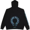Hanorace cu glugă Black Chrome Hearts, exclusiv online