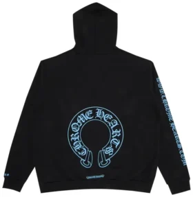 Hanorace cu glugă Black Chrome Hearts, exclusiv online