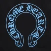 Hanorace cu glugă Black Chrome Hearts, exclusiv online
