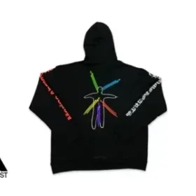 Hanorace cu glugă Chrome Hearts Abramovic, negru