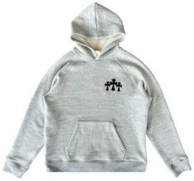 Hanorace cu glugă Chrome Hearts Triple Cross „Gri”