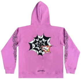 Hanorace cu glugă Chrome Hearts X Matty Boy Web, violet