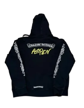 Hanorace cu glugă și fermoar Chrome Hearts Black Aspen Excluisve