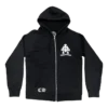 Hanorace cu glugă și fermoar Chrome Hearts cu logo triplu