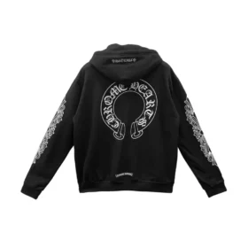 Hanorace cu glugă și fermoar Chrome Hearts F**Kyou Horseshoe Floral Sleeve