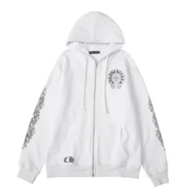 Hanorace cu glugă și fermoar Chrome Hearts Los Angeles