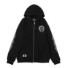 Hanorace cu glugă și fermoar Chrome Hearts Los Angeles, negru