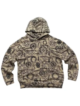 Hanorace cu glugă și logo variat Chrome Hearts