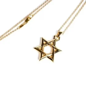 Pandantiv Star of David din aur de 22K