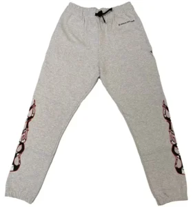 Pantaloni de trening Chrome Hearts Matty Boy Brain, gri melanj