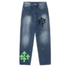 Pantaloni din denim albastru Chrome Hearts Pantaloni din denim albastru Chrome Hearts