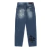 Pantaloni din denim albastru Chrome Hearts Pantaloni din denim albastru Chrome Hearts
