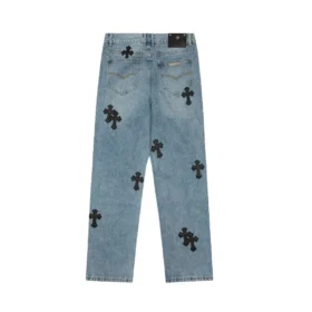 Pantaloni din denim Chrome Hearts Flairny Cemetery Cloth