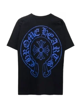 Tricou Blue Horseshoe Chrome Hearts