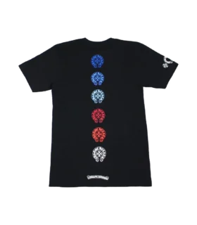 Tricou Chrome Hearts cu potcoavă multicoloră și Horseshoe drept