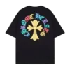 Tricou negru cu logo Chrome Hearts Cross Tricou negru cu logo Chrome Hearts Cross